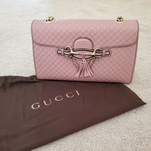 Gucci guccissima emily medium shoulder bag